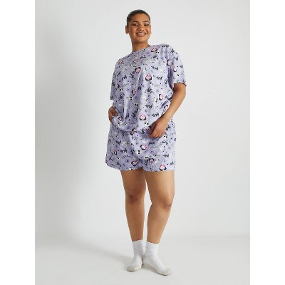 Women's Nightmare Before Christmas Pajama Set - Purple