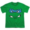 Teenage Mutant Ninja Turtles Leonardo Angry Kids T Shirt For Youth, Kelly Green - 2 of 4
