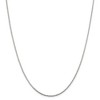 Black Bow Jewelry 1.5mm Sterling Silver Diamond Cut Solid Round Spiga Chain Necklace - image 2 of 4