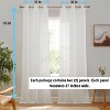 HLC.ME Emily Faux Linen Semi Sheer Light Filtering Grommet Lightweight Window Curtains Drapery Panels, Set of 2 - 2 of 4
