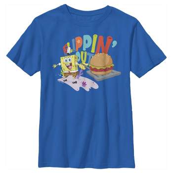 Boy's SpongeBob SquarePants Sponge on the Run Flippin' Out Burger T-Shirt