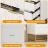 Homhougo 4 Drawer Dresser for Bedroom, Small Chest of Drawers with Storage, Modern Nightstand End Table White - 4 of 4