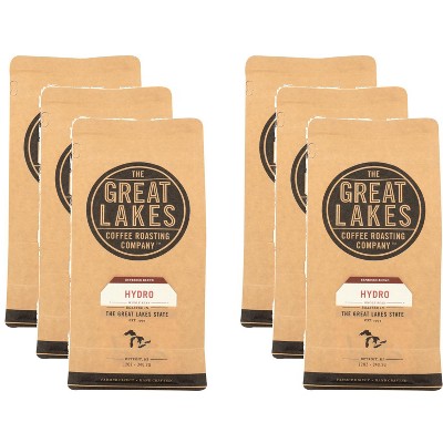The Great Lakes Coffee Roasting Co Whole Bean Hydro Espresso - Pack of 6 - 12 oz