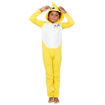 Pinkfong Baby Shark Toddler Boys Zip Up Cosplay Costume Coverall Yellow /  White 4t : Target