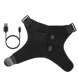 iMountek"Electric Heated Shoulder Brace with Compression for Pain Relief, Muscle Stiffness & Inflammation"Black - 1 of 4