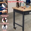 48"x24" Adjustable Rolling Workbench, Heavy Duty Work Bench with Power Outlets, Lights - 4 of 4