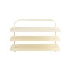 happimess Minimalist 24.5" 9-Pair 3-Tier Iron Thin Flat Plate Shoe Rack - 3 of 4