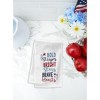 C&F Home Bold Stripes Bright Stars Brave Hearts 4th of July Kitchen Towel Patriotic Dishtowel Decoration - 2 of 3