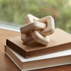 Melrose Oak Wood Square Link Decor (Set of 3) - 2 of 4