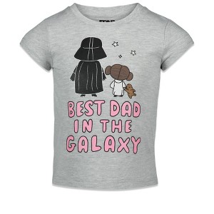 STAR WARS Father's Day Girls T-Shirt Toddler to Big Kid - 1 of 4