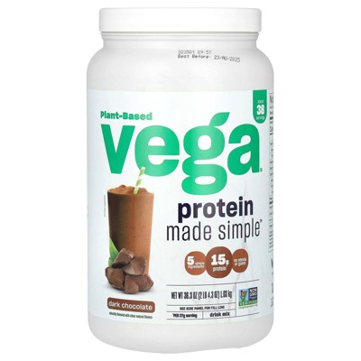 Vega Plant-Based Protein Made Simple, Dark Chocolate, 2 lb 4.3 oz  (1.03 kg)