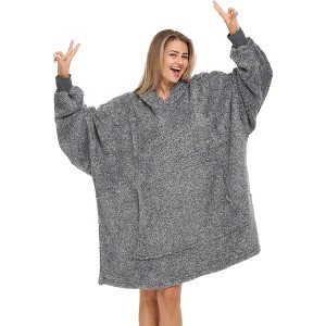 ADR Adult Wearable Blanket, Sweater Hoodie, Blanket with Sleeves for Men & Women Oversized Sweatshirt - 1 of 3