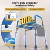 WHLICKS Raised Toilet Seat with Handles, Width & Height Adjustable Toilet SeatRisers for Seniors, Bariatric Elevated Toilet Seat for Elderly - 3 of 4