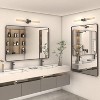 KIOTEE Rectangular Aluminum Alloy Framed and Tempered Glass Wall Bathroom Vanity Mirror in Matte Black - 2 of 4