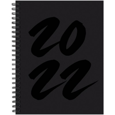 2022 Weekly Planner Softcover 8.5"x11" Black Monochrome - Willow Creek Press