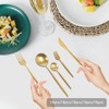YIYIBYUS 90PCS Gold Dinnerware Set, Gold Flatware Cutlery Set, Stainless Steel Utensils Set for Home Restaurant - 2 of 4