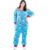 Tipsy Elves Snowman is an Island Jumpsuit - Cozy Christmas One-Piece Snowman Pajamas for Men and Women - 3 of 4