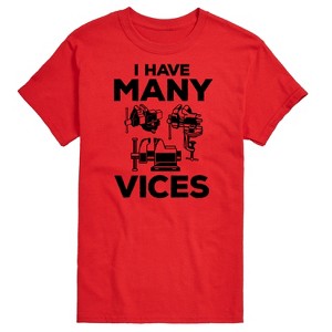 Men's - Instant Message - I Have Many Vices Short Sleeve Graphic T-Shirt - 1 of 4