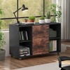 Hommoo 2 Drawer File Cabinet, Large Mobile Filing Cabinet for Letter Size - 3 of 4