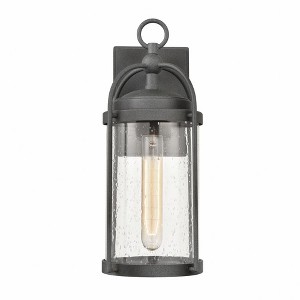 Elk Home Catalonia 1 - Light Wall Light in  Distressed Zinc - 1 of 4