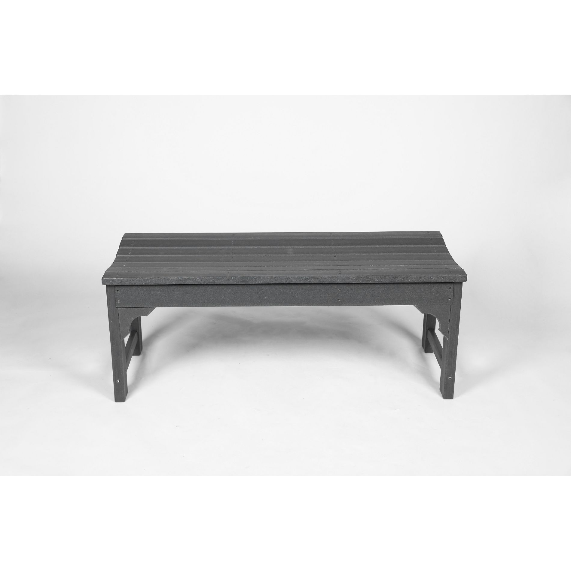 Anybear Adirondack Bench with Wood Texture for Patio, Backyard, Balcony, All Weather Resistant with UV Protection, Gray