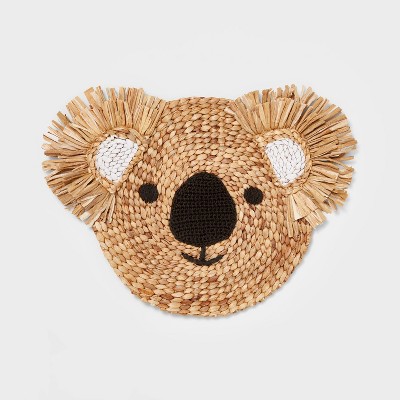 Water Hyacinth Koala Head Wall Decor Natural - Pillowfort™