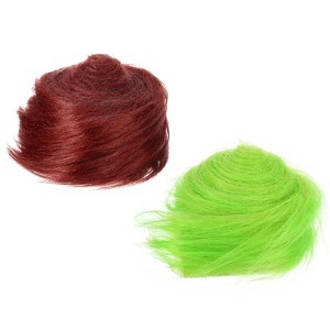 Unique Bargains DIY Christmas Halloween Gnome Beard Fluffy Plush Faux Fur Ribbon 2 Pcs - 1 of 4