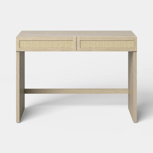 Woven Desk with Two Drawers Natural - Threshold™ : Target