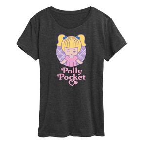 Women's - Polly Pocket - Doll Circle with Logo Short Sleeve Graphic T-Shirt - 1 of 4