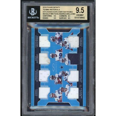 Dez Bryant /Tony Romo 2016 Panini Infinity Team Materials #tm-dal BGS 9.5