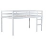 NicBex Twin/Full Size Loft Bed,Rubber Wood Loft Bed Frame with Ladder and Guardrail,Bed Frame for Adults,Kids,Box Spring Not Required - 4 of 4
