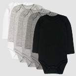 Honest Baby 5pk Long Sleeve Bodysuit - Gray