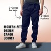 Jump Start Men's Super Flex Stretch Cargo Jogger Pants -3 Pack - 4 of 4