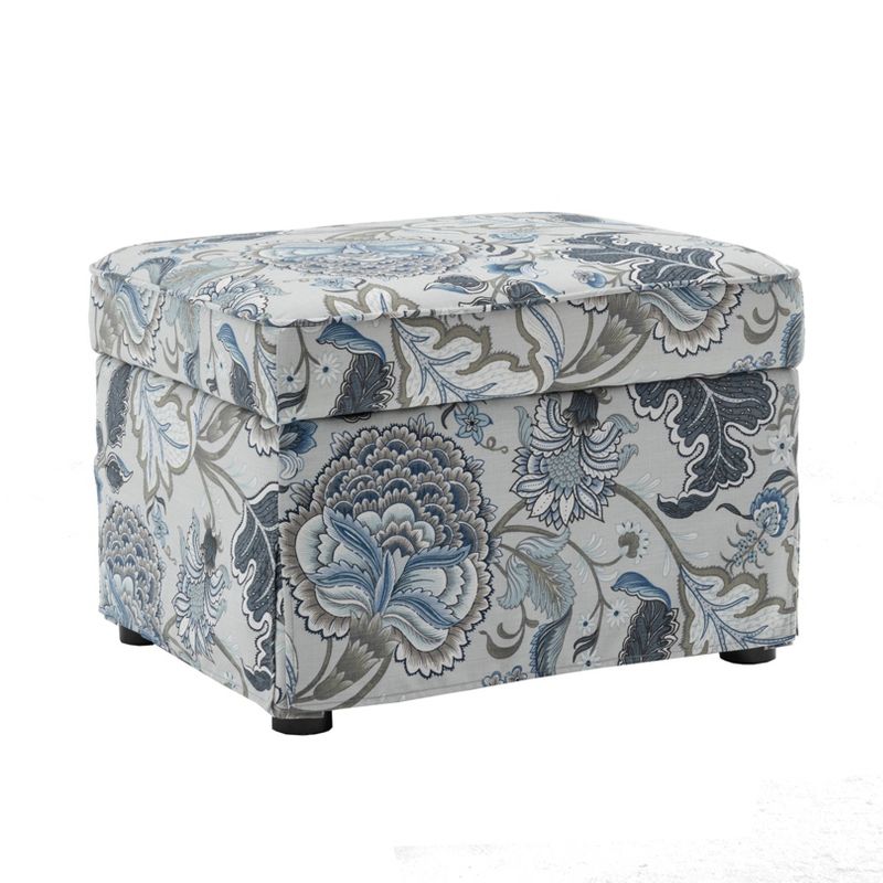 24" Wide Rectangle Storage Ottoman - WOVENBYRD, 3 of 10