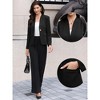 INSPIRE CHIC Women's Business Casual Lightweight Collarless Single Breast Long Sleeve Blazer - 2 of 4