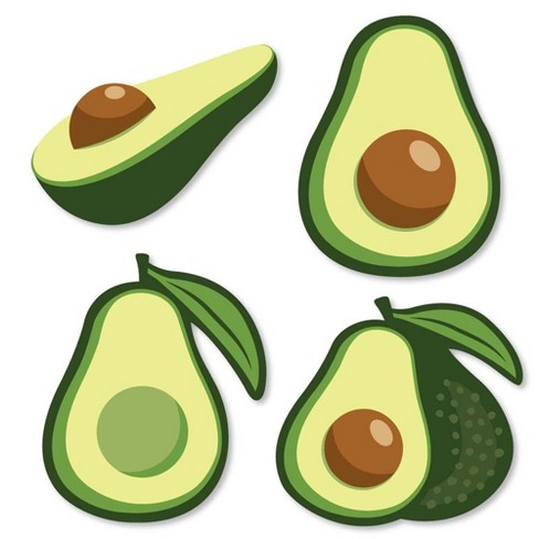 Big Dot of Happiness Hello Avocado DIY Shaped Fiesta Party Cut Outs 24 Count