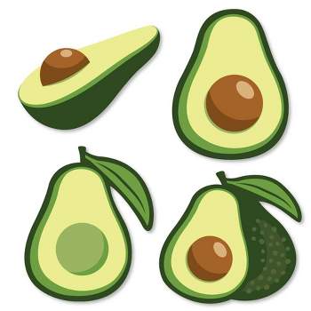 Big Dot of Happiness Hello Avocado - DIY Shaped Fiesta Party Cut-Outs - 24 Count