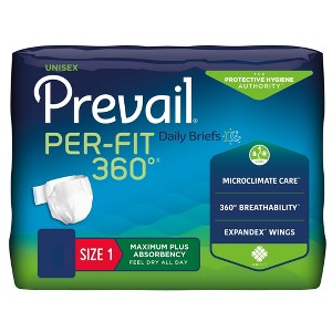 Prevail Per-Fit 360 Adult Incontinence Brief 1 Heavy Absorbency Breathable, PFNG-012/2, 20 Ct - 1 of 1