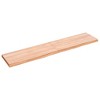 vidaXL Bathroom Countertop Light Brown 55.1 in.x11.8 in.x(0.8 in.-1.6 in.) Treated Solid Wood - 2 of 4