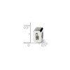 Black Bow Jewelry Sterling Silver Block Style, Number 0 Bead Charm - 2 of 3