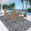 Millerloom Rug – Waterproof, Reversible Plastic Straw Patio Carpet, Easy Clean, All-Weather Outdoor Rug - 3 of 4
