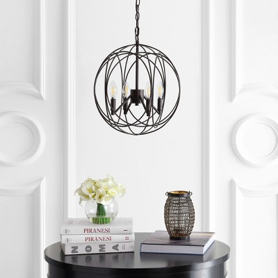 Contemporary 93'' Dark Grey Metalwork LED Pendant Light