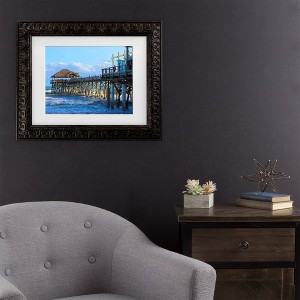 Trademark Fine Art Mich Catanzaro Cocoa Beach Pier Matted Framed Art - 1 of 4