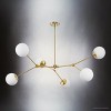 Urban Ambiance Luxury Minimalist Indoor Chandelier,  5-7/8''H x 50"W x 50''D,  Brushed Bronze Finish, UHP4981 - 3 of 4