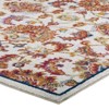 Modway Entourage Azami 5x8 Area Rug – Vintage Distressed Floral Lattice Design in Soft-Touch Indoor/Outdoor Weave - 3 of 4
