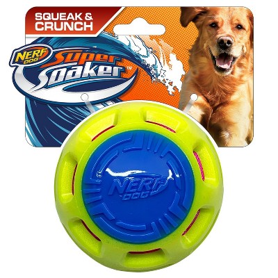 NERF Exo Crunch Squeak Ball Dog Toy - 3.8"