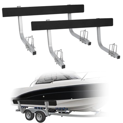 Boat Trailer Guide-ons, 2PCS Rustproof Steel Trailer Guide ons, for Ski Boat, Fishing Boat, Sailboat Trailer