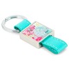Dicksons You are Beautiful Floral Teal 3 Inch Zinc Alloy Keyrings Pack of 6 - 2 of 4