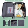 KTMBDW 5 Piece Luggage Set Carry on Suitcase with ABS+PC hardshell, Spinner Wheels & TSA Lock - 3 of 4