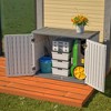 Ridstar 52.3 in. W Large Outdoor Lockable Storage Cabinet for Backyard, Patio & Garden-Ivory White - 4 of 4